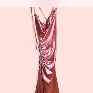 B Darlin Rose Satin Gown